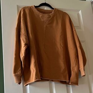 Aerie Brown Crewneck Sweater